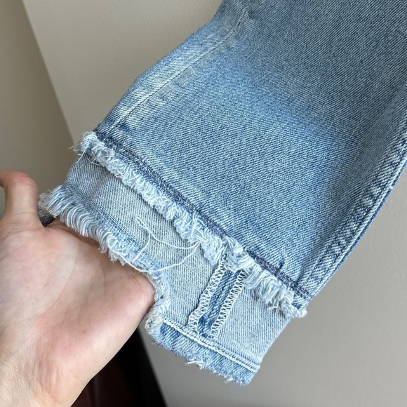 McGuire Denim Vintage Slim Raw Hem Light Wash Jeans, Size 25 - Picture 4 of 16